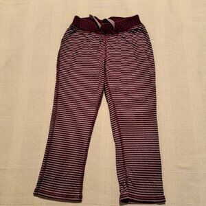 Tea Collection girls size 4 reversible pants, stripes & polka dots 2 tone vguc